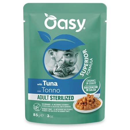 OASY OASY BUSTA BOCCONCINI GR.85 STERILIZZATO TONNO