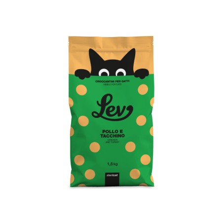 LEV LEV CAT 1,5KG ADULT SETERIL POLLO TACCHINO -breve scadenza-