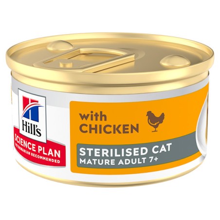 HILL'S Hill’s Science Plan Sterilised Mature Adult gatti mousse Pollo 85 g