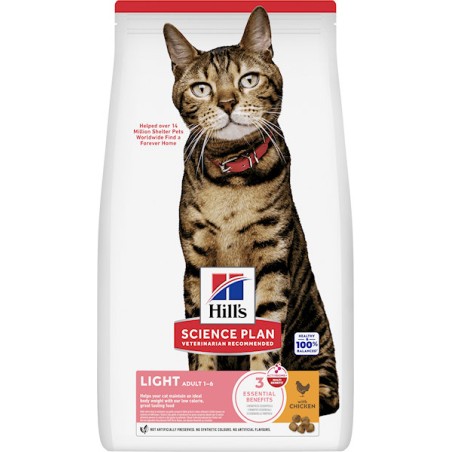 HILL'S Hill's science plan adult light per gatti al pollo 7 kg
