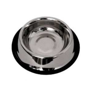 CIOTOLA IN ACCIAIO INOX ANTISCIVOLO  PER CANI CON ORECCHIE LUNGHE