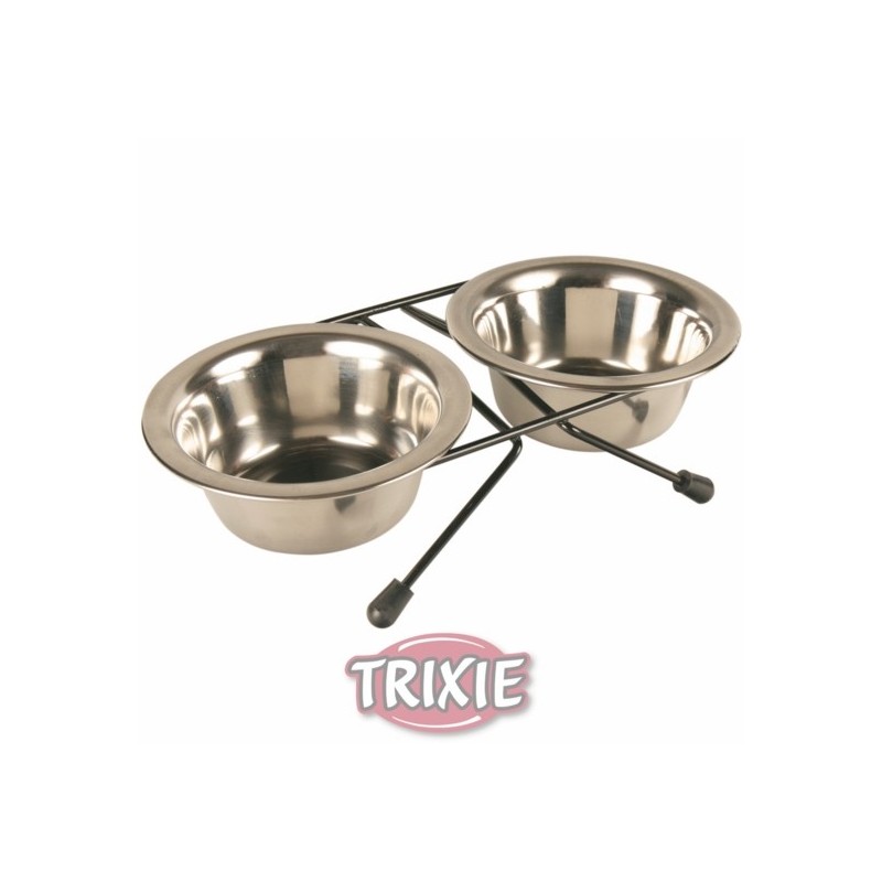 SET CIOTOLE IN ACCIAIO INOX CON SUPPORTO TRIXIE 