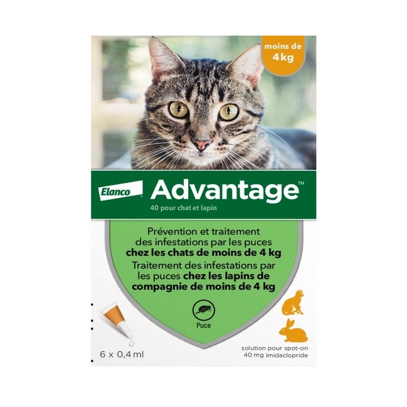 ADVANTAGE 40 PER GATTI FINO A 4 KG