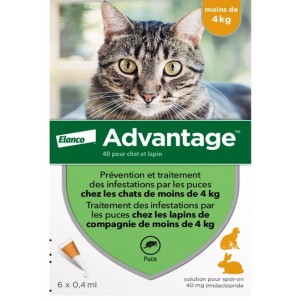 ADVANTAGE 40 PER GATTI FINO A 4 KG