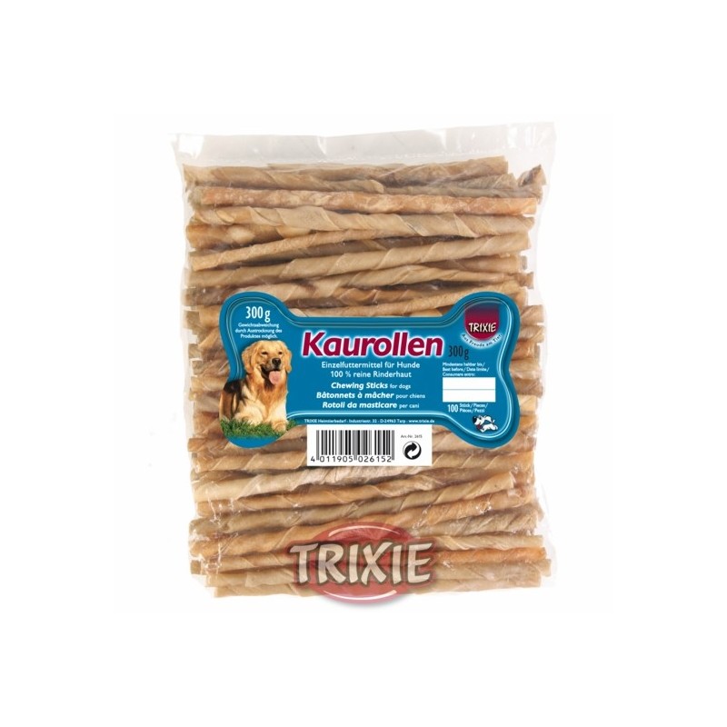 BASTONCINI ATTORCIGLIATI  IN PELLE DI BOVINO 100pz