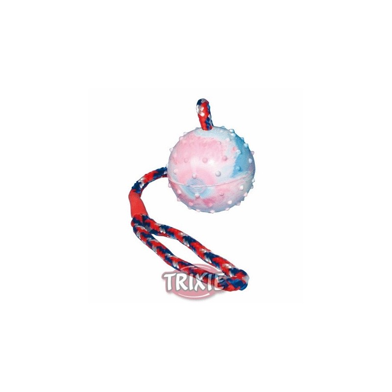 GIOCO TRIXIE PALLA IN GOMMA CON CORDA