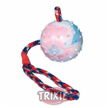 GIOCO TRIXIE PALLA IN GOMMA CON CORDA