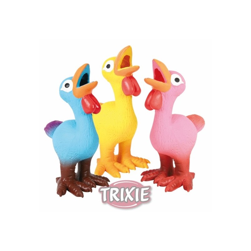 GIOCO TRIXIE POLLI BECCO APERTO 14CM
