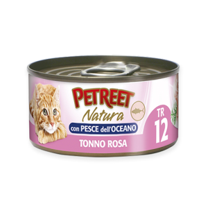 PETREET NATURA TONNO ROSA CON PESCE DELL'OCEANO GR.70