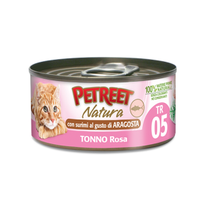 PETREET NATURA TONNO ROSA CON SURIMI AL GUSTO DI ARAGOSTA GR.70