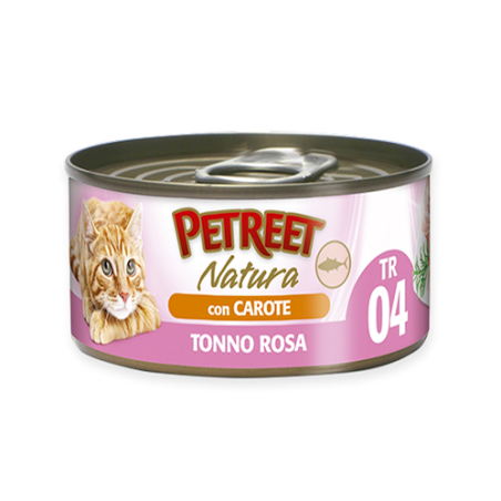 PETREET NATURA TONNO ROSA CON CAROTE GR.70