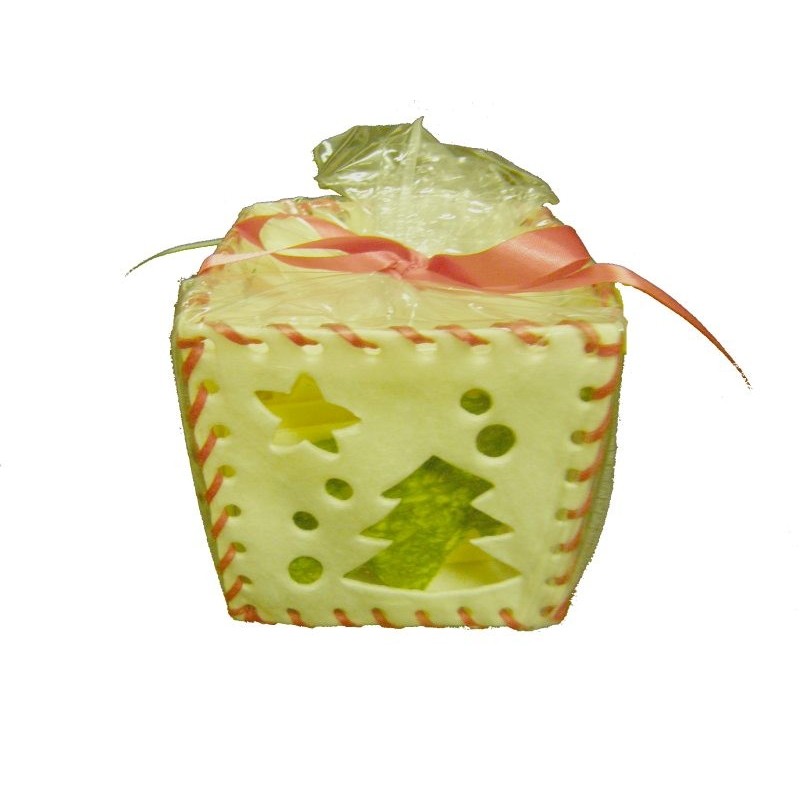 CONFEZIONE NATALIZIA "CUBO" IN BUFALO