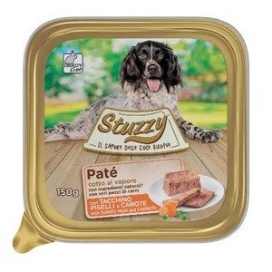 STUZZY DOG VASCHETTA GR.150 TACCHINO CAROTE E PISELLI