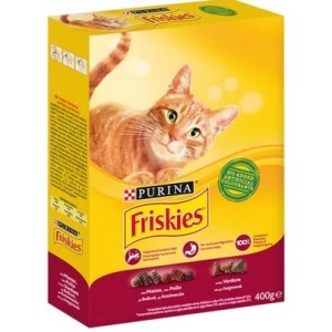 FRISKIES CROCCHETTE GR.400 MANZO POLLO VERDURE