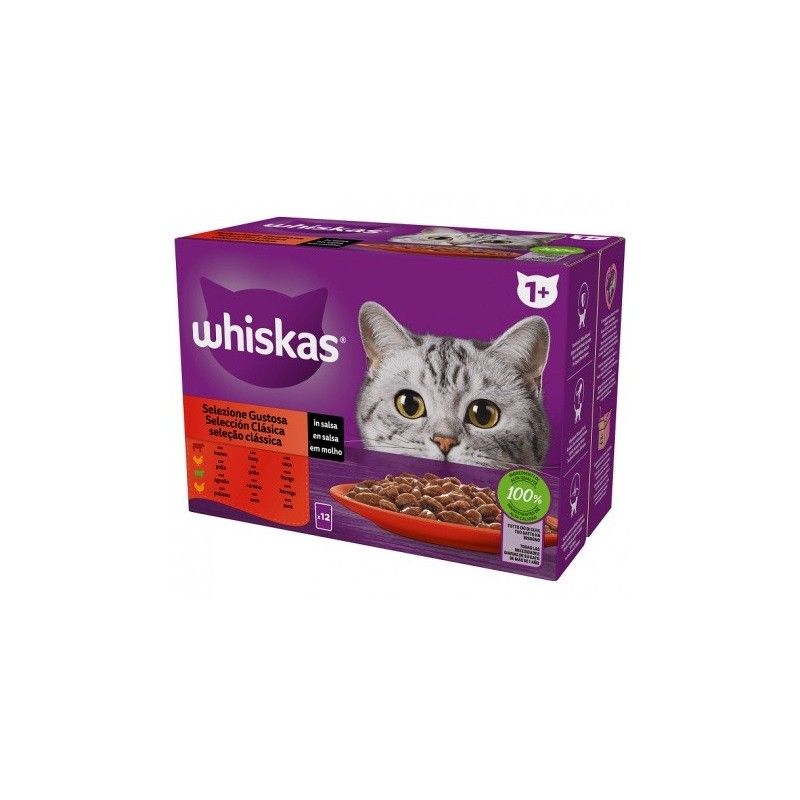 WHISKAS BUSTE MULTIPACK SELEZIONE GUSTOSA 12X85 GR