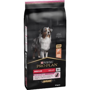 PURINA PRO PLAN MEDIUM ADULT SENSITIVE OPTIDERMA CON SALMONE 14 KG