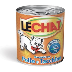 LE CHAT BOCCONCINI CON POLLO E TACCHINO 720GR