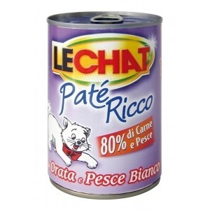 LE CHAT PATE' RICCO ORATA PESCE BIANCO 400GR