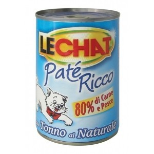 LE CHAT PATE' RICCO TONNO NATURALE 400GR