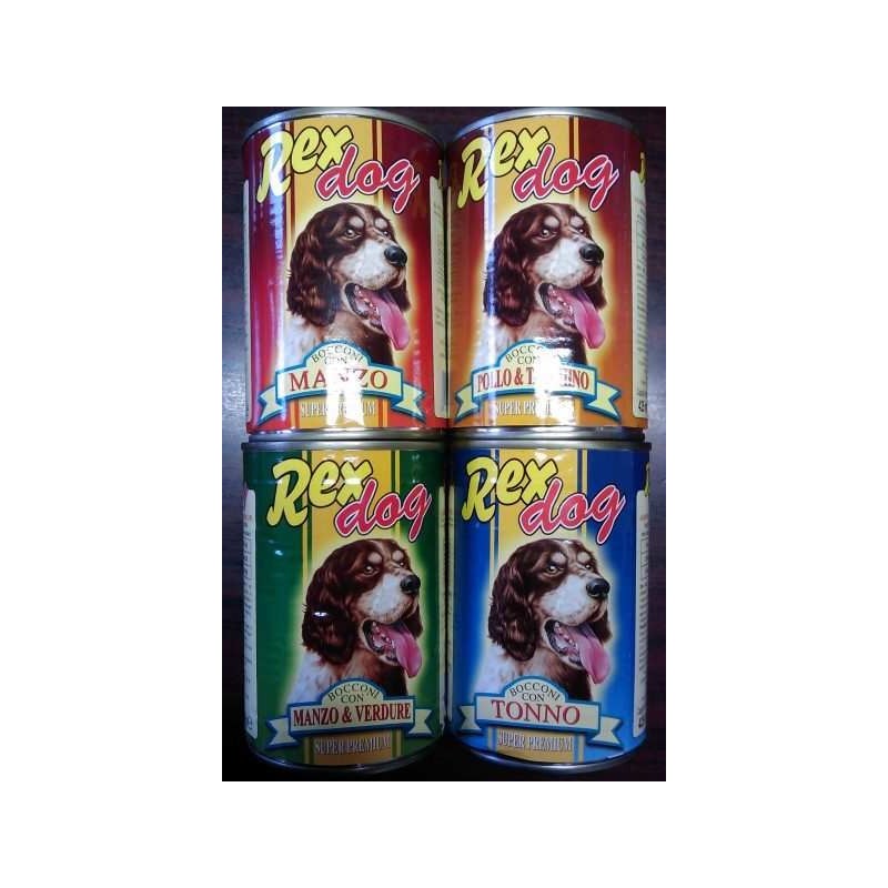 REX DOG BOCCONI CON MANZO E VERDURE 400GR