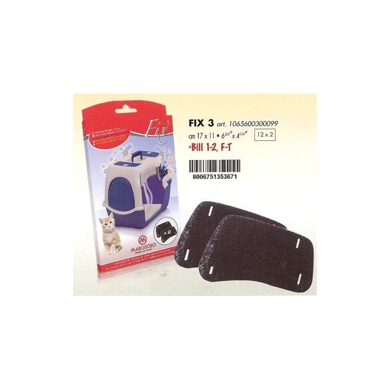 MARCHIORO FILTRO CARBONI FIX 3 PER TOILETTE BILL ***NON DISPONIBILE***