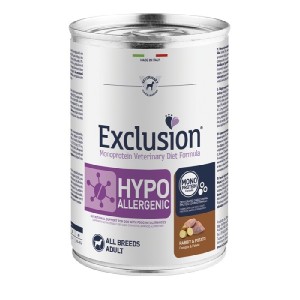 EXCLUSION DIET HYPOALLERGENIC RABBIT & POTATO 400GR