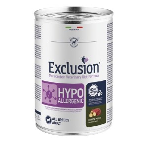EXCLUSION DIET HYPOALLERGENIC HORSE & POTATO 400GR