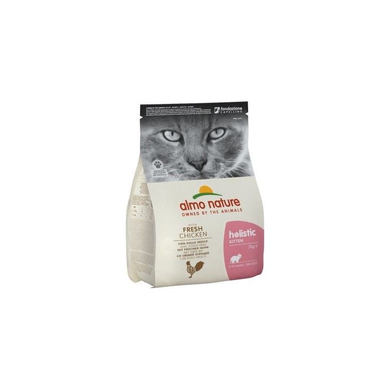 ALMO NATURE HOLISTIC KITTEN POLLO E RISO GATTO KG.2
