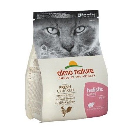 ALMO NATURE HOLISTIC KITTEN POLLO E RISO GATTO KG.2