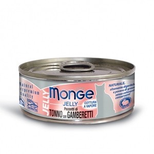 MONGE JELLY GR.80 TONNO GAMBERETTI 
