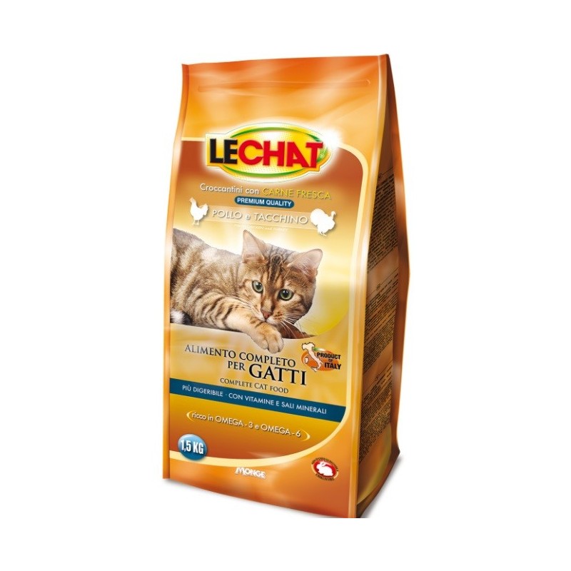 LECHAT CROCCANTINO POLLO TACCHINO 1,5KG