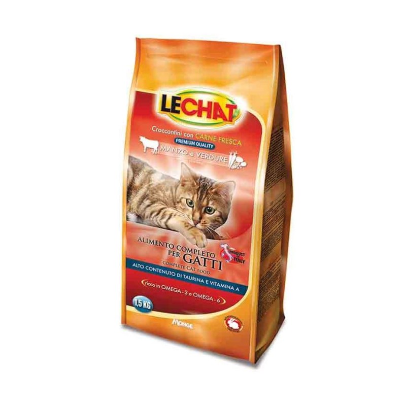 LECHAT CROCCANTINO MANZO E VERDURE 1,5KG
