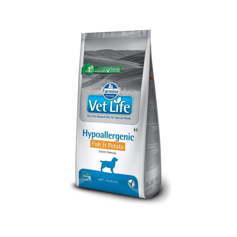 VETLIFE DOG HYPOALLERGENIC FISH KG.2