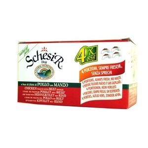 SCHESIR DOG 4X85 GR POLLO MANZO 