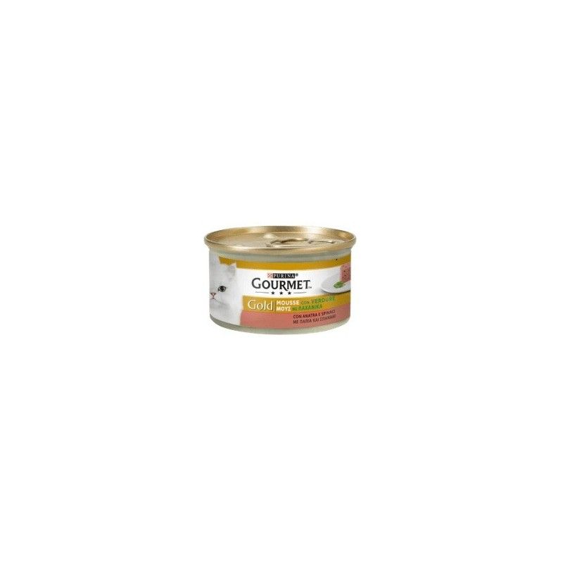 GOURMET GOLD MOUSSE ANATRA E SPINACI 