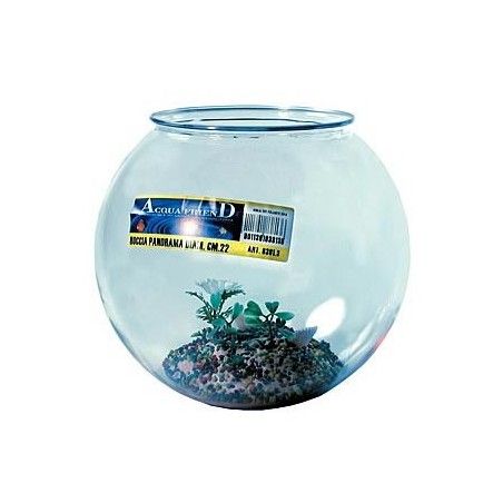 ACQUARIO BOCCIA PLASTICA CON DECORI