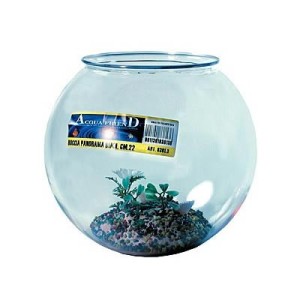 ACQUARIO BOCCIA PLASTICA CON DECORI