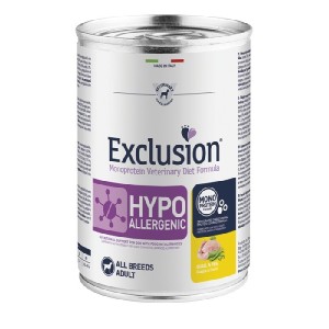EXCLUSION DIET HYPOALLERGENIC QUAIL & PEA 400GR