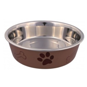 CIOTOLA INOX ANTISCIVOLO CON DECORI CM.14