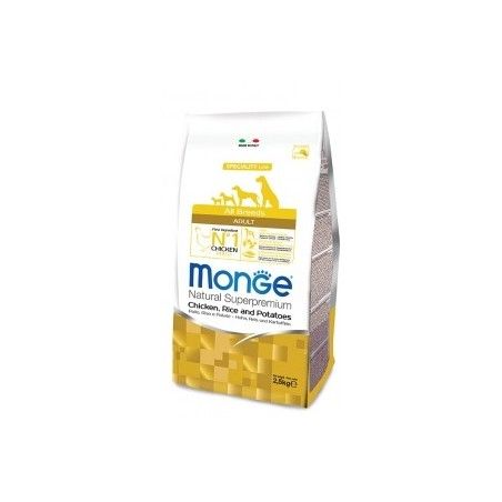 MONGE ALL BREEDS ADULT POLLO RISO PATATE KG.12.