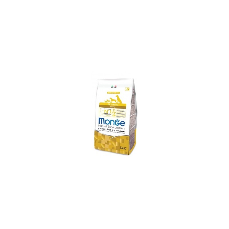 MONGE ALL BREEDS ADULT POLLO RISO PATATE KG.2,5