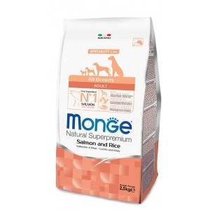 MONGE ALL BREEDS ADULT SALMONE E RISO KG.12.