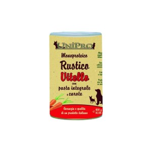 UNIPRO RUSTICO GR.400 TACCHINO PASTA CAROTE 