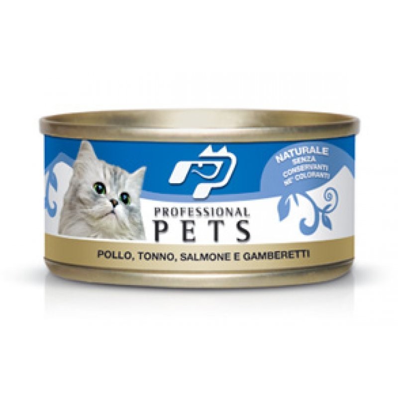 PROFESSIONAL PET GR.70 POLLO TONNO SALMONE GAMBERETTI 