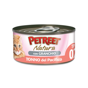 PETREET NATURA GR.70 TONNO DEL PACIFICO CON GRANCHIO 