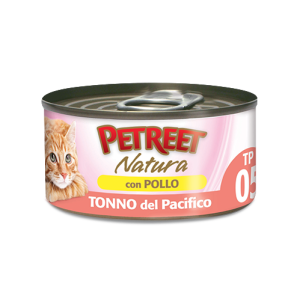 PETREET NATURA GR.70 TONNO DEL PACIFICO CON POLLO 