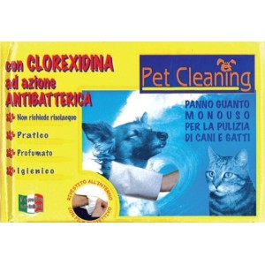 PET CLEANING GUANTO LAVAGGIO ALLA CLOREXIDINA 
