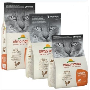 ALMO NATURE HOLISTIC ADULT GATTO GR.400 POLLO E RISO 