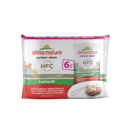 ALMO NATURE CLASSIC BUSTA GR.55 X 6 - POLLO E GAMBERETTI