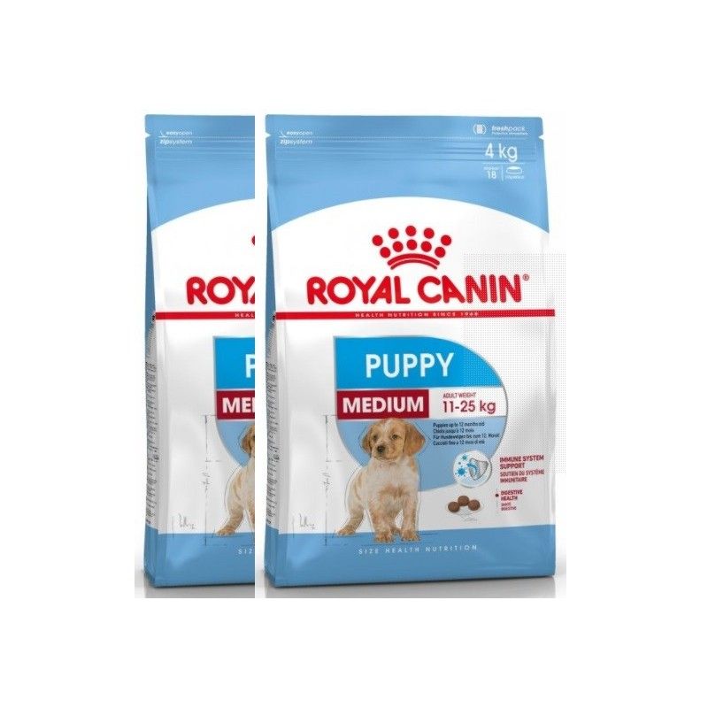 ROYAL CANIN MEDIUM PUPPY KG.15 **acquisto minimo 2 sacchi*prezzo riferito alla singola confezione*